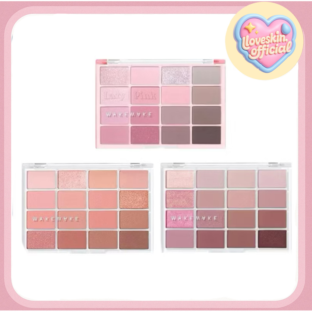 WAKEMAKE Soft Blurring Eye Palette พาเลท 16 ช่อง เนื้อนุ่มละเอียด ติดทน