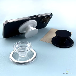 popsocket ตัวติดมือถือ Magnetic Griptok ขายึดถุงลมนิรภัยแม่เหล็กแบบยืดหดได้สำหรับโทรศัพท์แบบพับได้ เบาะลมใส ring holder