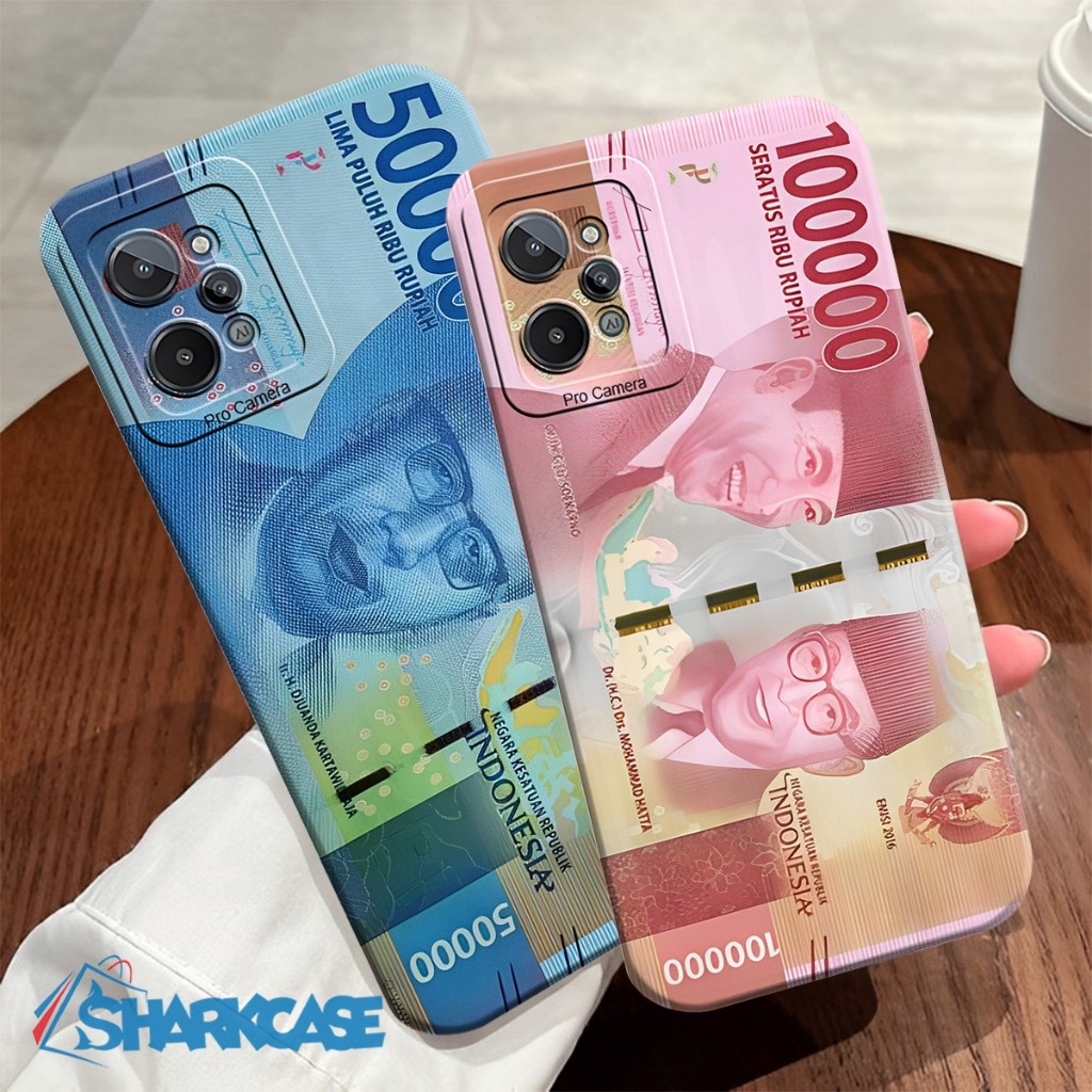 HP [SHARKCASE] Softcase REALME C31 C35 C33 C55 C21Y C25Y C21 Narzo 50A 50A Prime MONEY Motif - Pro C