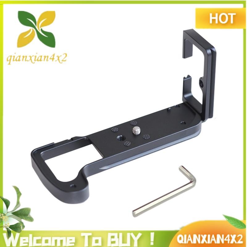 Quick Release Plate L Bracket Camera Grip สําหรับ X-H1 XH1 กล้อง Hand Grip ฐานแนวตั้ง L Bracket สีดํ