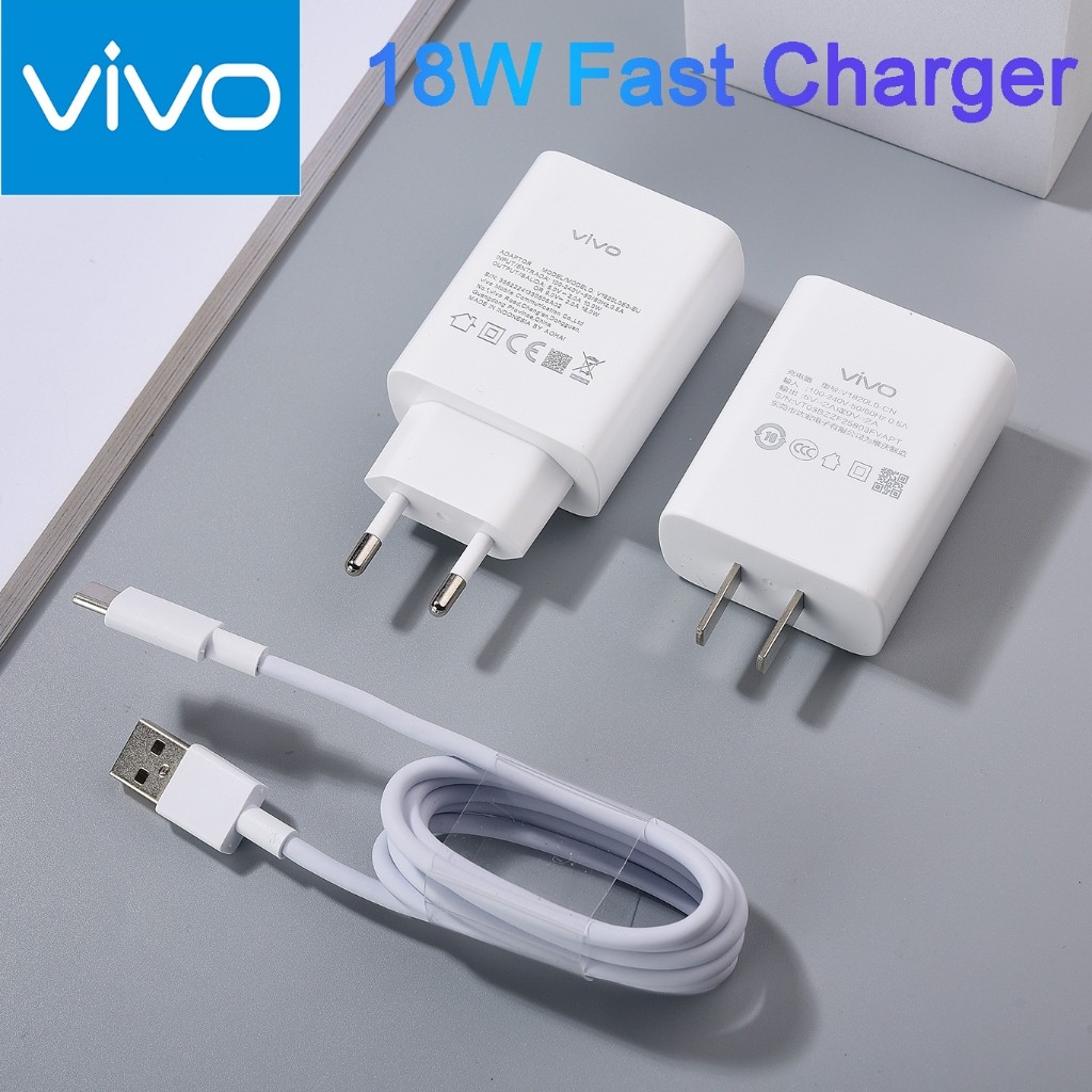 VIVO 18W 9V/2A Fast Charger Adapter สําหรับ X21 X30 S1 S6 Y70S Y9S IQOO Z5X U3X 100 ซม.3A Quick Char