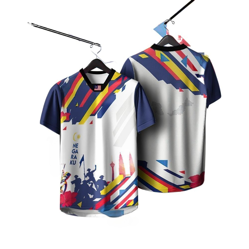 2025 Baju Merdeka Sports Jersey Casual Sportswear Daily Family Set Merdeka s 68th National Day เสื้อ