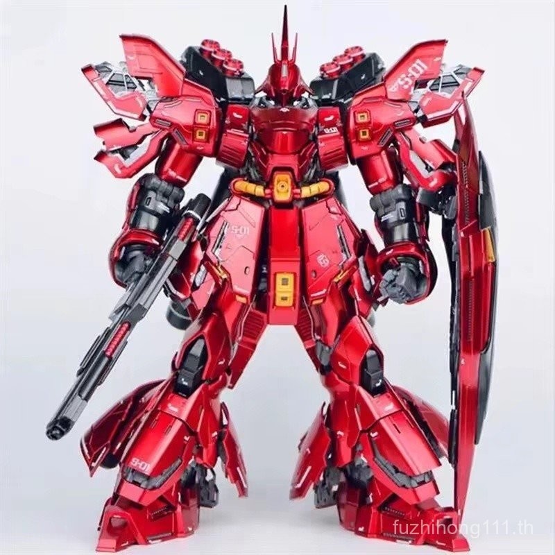 Taipan 6631s Sazabi Electroplating Version MG1: 100 Kaza Assembled Mecha Model with Water Sticker Li