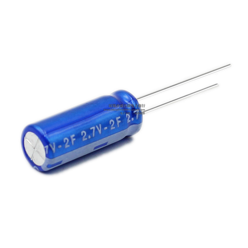 Ferra Capacitor 2.7V2F 2.0f/2.7V 2R7 ตะกั่วทรงกระบอก R Type Super Capacitor 8 * 20.5 มม.