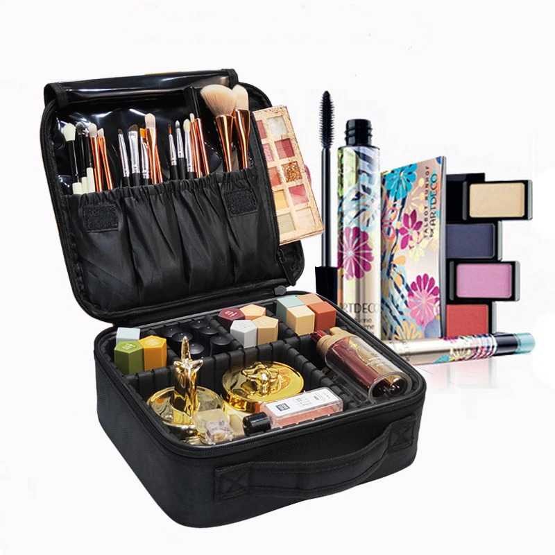 INSERT Womens Cosmetic Big Capacity Travel Make Up Suitcase Bag - F119 Ballabostore