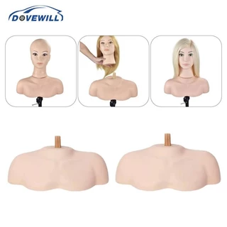 [Dovewill] โมเดลไหล่หัวหุ่นคอสเมติก, ที่รองขาตั้งหัวหุ่น, แพลตฟอร์มไหล่หน้าอกสําหรับฝึกทําผม, ฝึกร้านตัดผม