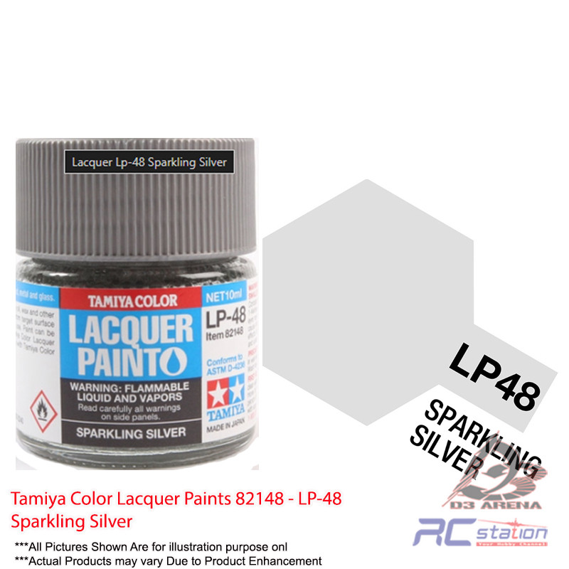 Tamiya Color Lacquer Paints 82148 - LP-48 Sparkling Silver