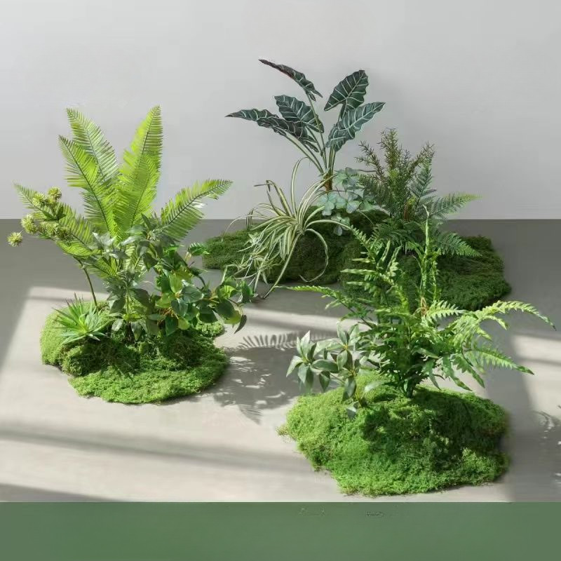 พืชประดิษฐ์กลางแจ้ง, Faux Greenery & ดอกไม้ปลอมพลาสติก Bushes ใบก้าน UV ทนสําหรับในร่มนอก Porch Garden Patio ด้านหน้า Porch หน้าต่างกล่อง Shop งานแต่งงาน Deco - รูปที่ 3