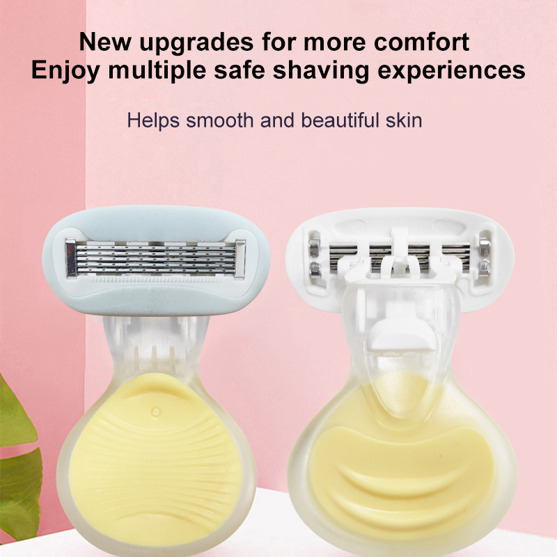 YUNCHI Womens Razor S510L,ใบมีดสวีเดน 5 ชั้น,วิตามินอีและหล่อลื่นว่านหางจระเข้
