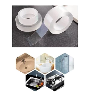 เทปสองหน้านาโน แบบใส ป้องกันรอยขีดข่วน Tape 2 Sided Clear กันน้ำ ยาว 5เมตร หนา 0.8 mm.
