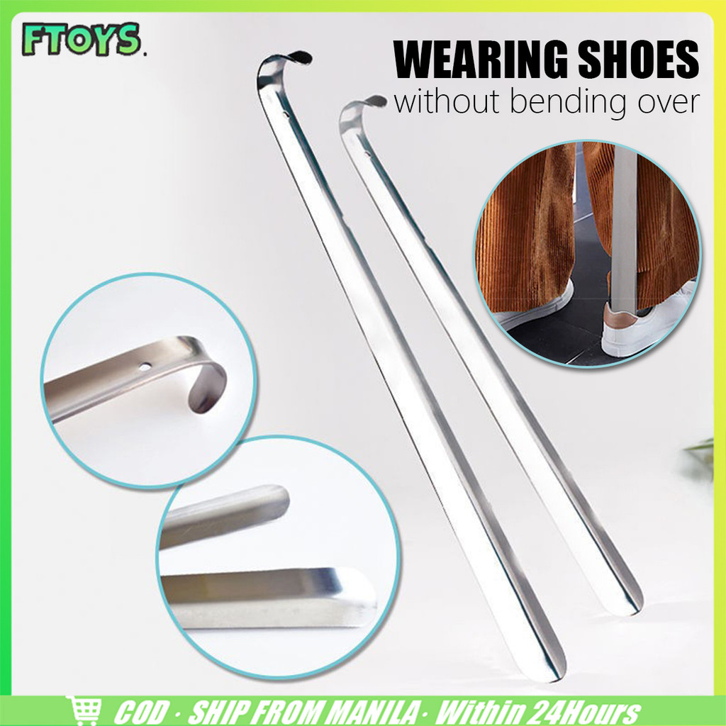 จัดส่งใน24ซม.ไม้ช่วยใส่รองเท้า ช้อนรองเท้าสแตนเลส ที่ดึงช่วยใส่ถอดรองเท้า 16CM 30CM 42CMที่จับยาว