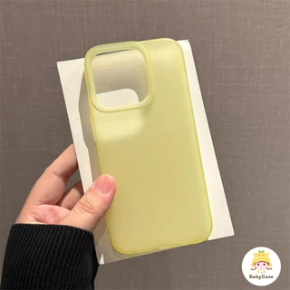 เคสไอโฟน 11 15 สำหรับ iPhone 17 13 16 15 11 12 14 Pro Max 7 8 15 16 Plus XR X XS MAX SE 2020 ปกอ่อนสีพื้นเรียบสดชื่น