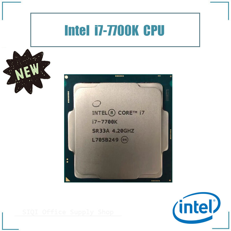เมนบอร์ด CPU Intel Core I7 7700K รองรับโปรเซสเซอร์ Cpu LGA1151 Quad-core 4.2GHz
