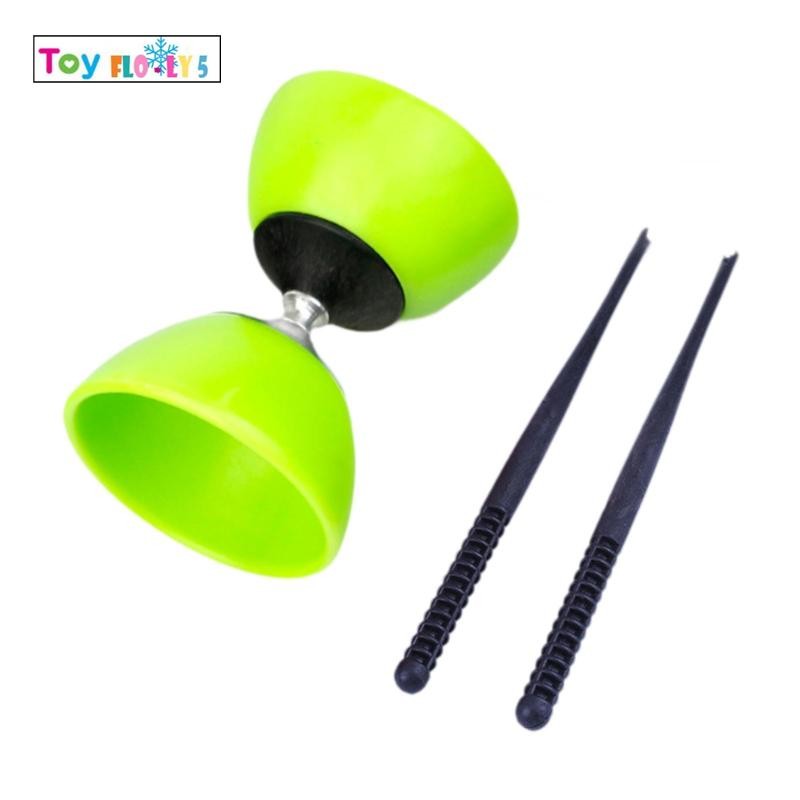 [Flurishroly5] จีน Yoyo Diabolo ชุดของเล่นเหยือกพร้อม Diabolo Sticks, Diabolo String Fun Triple Bear