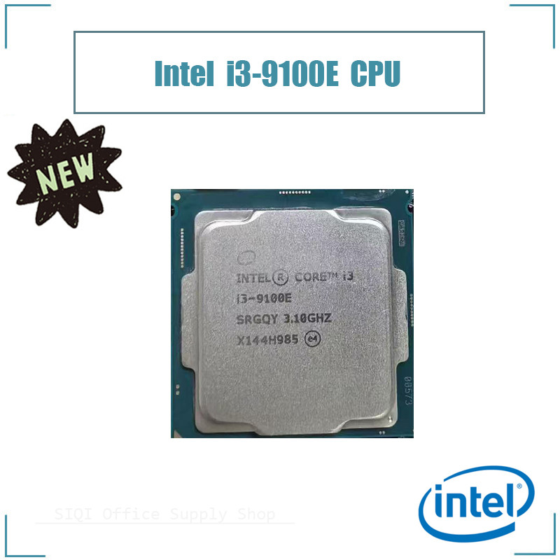 เมนบอร์ด CPU Intel Core I3 9100E รองรับโปรเซสเซอร์ Cpu LGA1151 Quad-core 3.1GHz