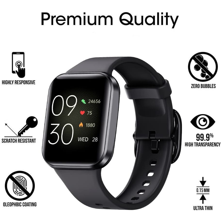 6 แพ็คใช้งานร่วมกับ MOLOCY Q23 1.69 ฟิล์มกันรอยหน้าจอสําหรับ Q23 1.69 นิ้วสมาร์ทนาฬิกาป้องกันหน้าจอฟ