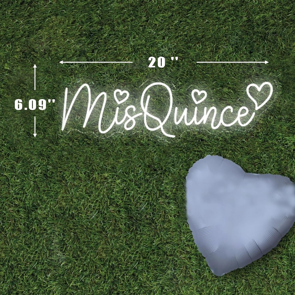 Mis Quince Neon Sign ที่กําหนดเอง Mis Quince ป้ายสําหรับ Wall Decor Happy Birhthday ของขวัญ Light Up