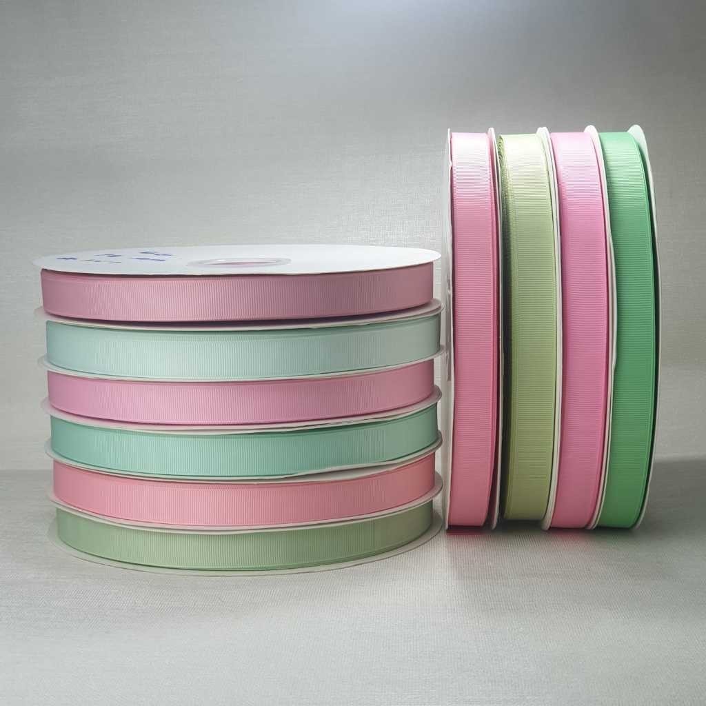 1 ม้วน - 18 เมตร (20 YARDS) PREMIUM GROSGRAIN RIBBON 1.9 CM (2 CM) | GG 3/4" | ภาค1