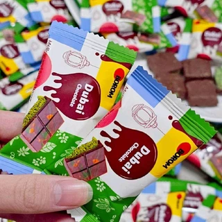 (ยกลัง) ช็อคโกแลตดูไบจิ๋วซองเขียว พร้อมส่ง