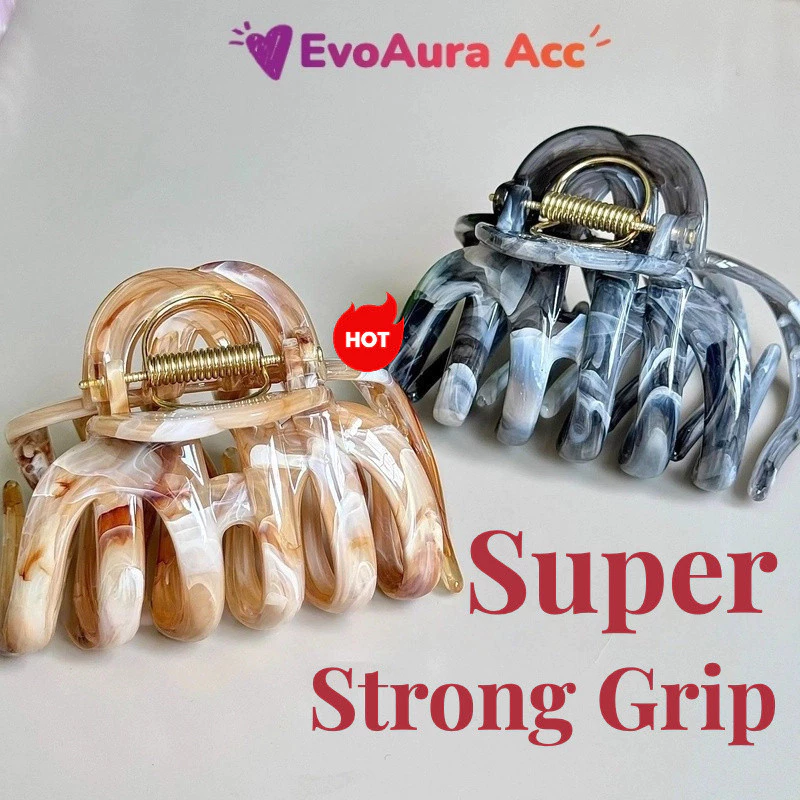 [Super Grip] คลิปขนาดใหญ่ผมหนาผมยาวต้องมีคลิปฉลามสไตล์ใหม่เกาหลีหญิง