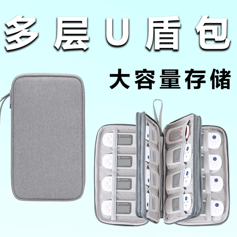Ukey สุทธิสีแดงกล่องจัดระเบียบ Ukey Ukey ถุงเก็บธนาคารการ์ดบริษัท U-Shield Outlet รหัสผ่านกล่องกล่อง