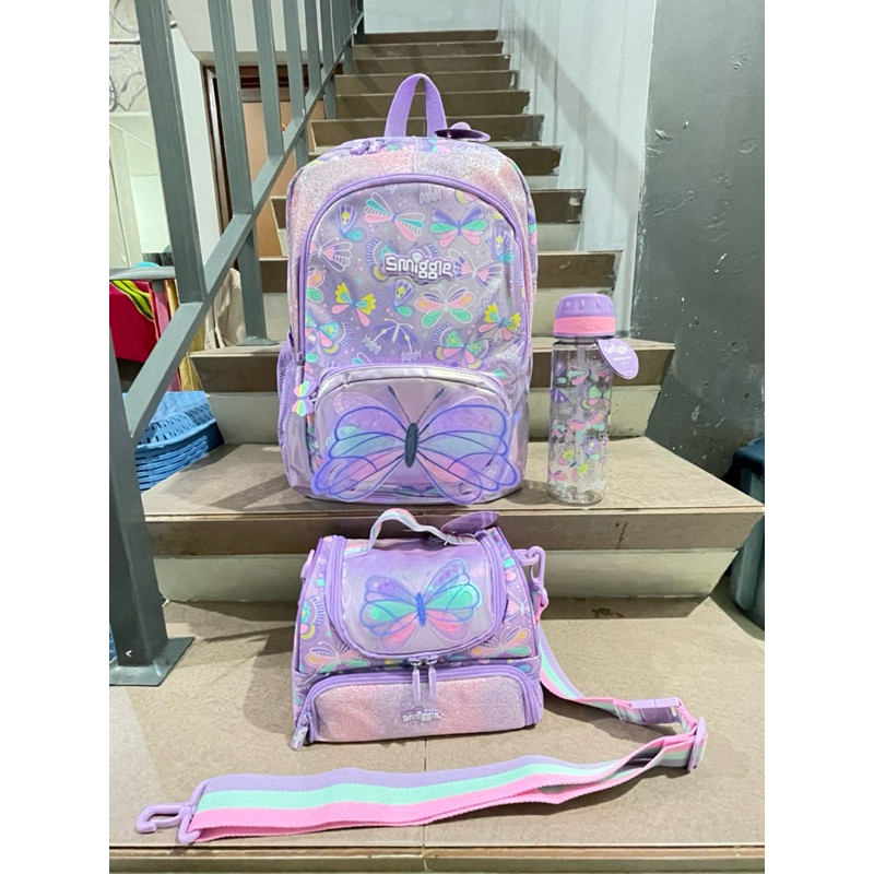 DELI STORE smgl Butterfly กระเป๋าเป้เด็กอาวุโส / กระเป๋าเป้สะพายหลัง - TK 1000109 - 8016