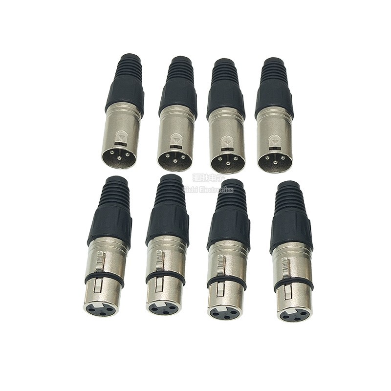 XLR 3-Core ชาย/หญิง Swiss XLR ชาย XLR ชายเครื่องขยายเสียงไมโครโฟนปลั๊กชายหญิง Butt Plug