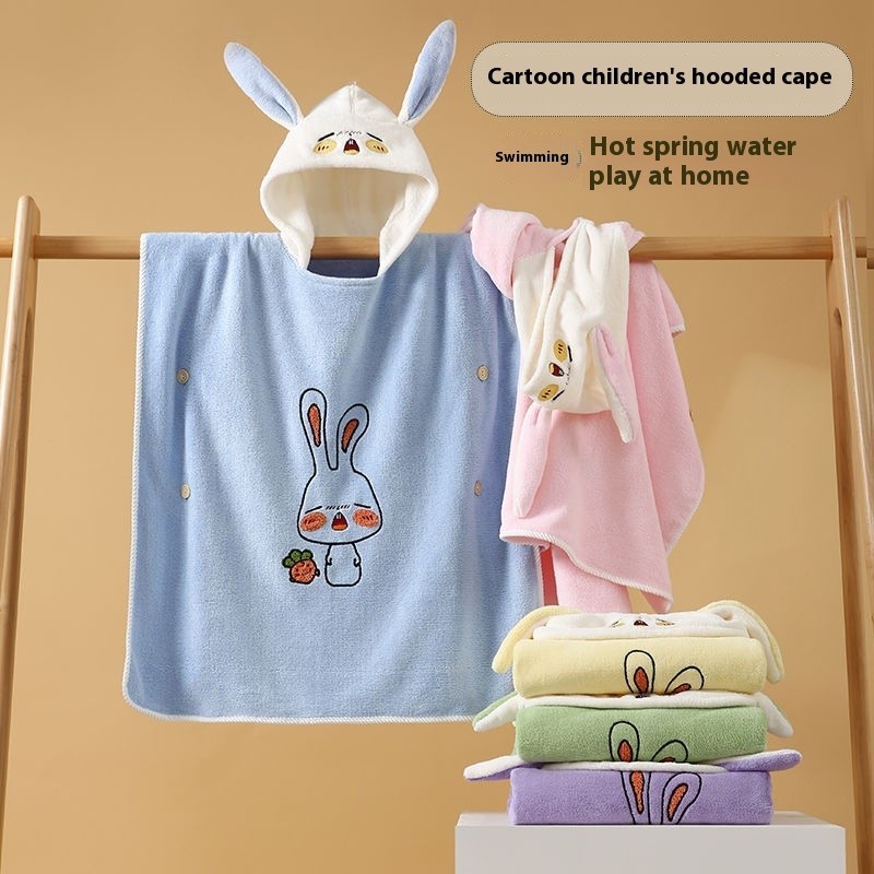 เสื้อคลุมอาบน้ําเด็กทารก แห้งเร็ว ซับน้ํา ผ้าขนนุ่ม สําหรับว่ายน้ํา