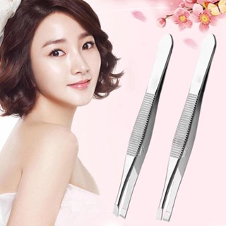 คลิปคิ้วแหนบคิ้วสแตนเลสผมละเอียดเฉียงคิ้วคลิปเครื่องมือ