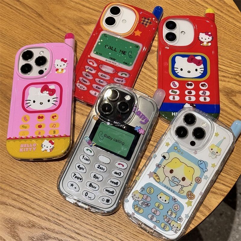โทรศัพท์มือถือปลอกใสสําหรับ iPhone 17 Air 16 15 14 Plus 13 12 11 Pro Max Hello Kitty Cat Soft Case Cover | ดีจีดี