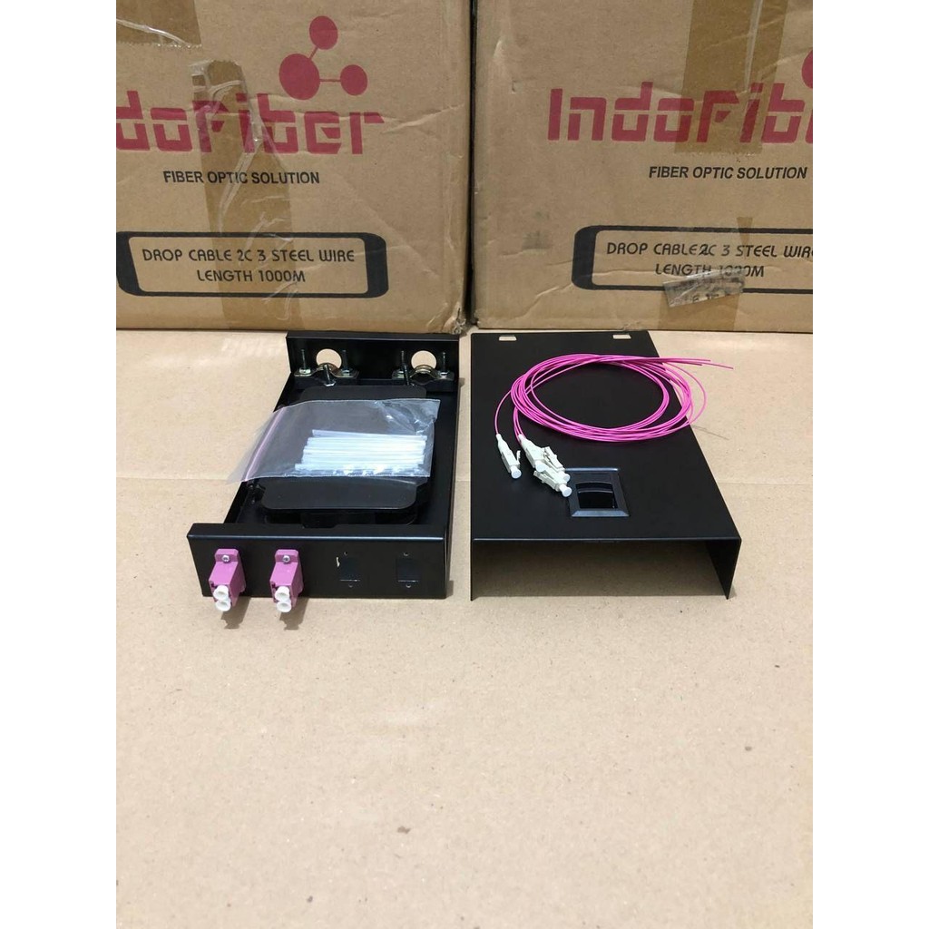 Iron rosette 4 core LC Multimode OM4 / mini OTB 4 พอร์ต LC OM4 ครบ