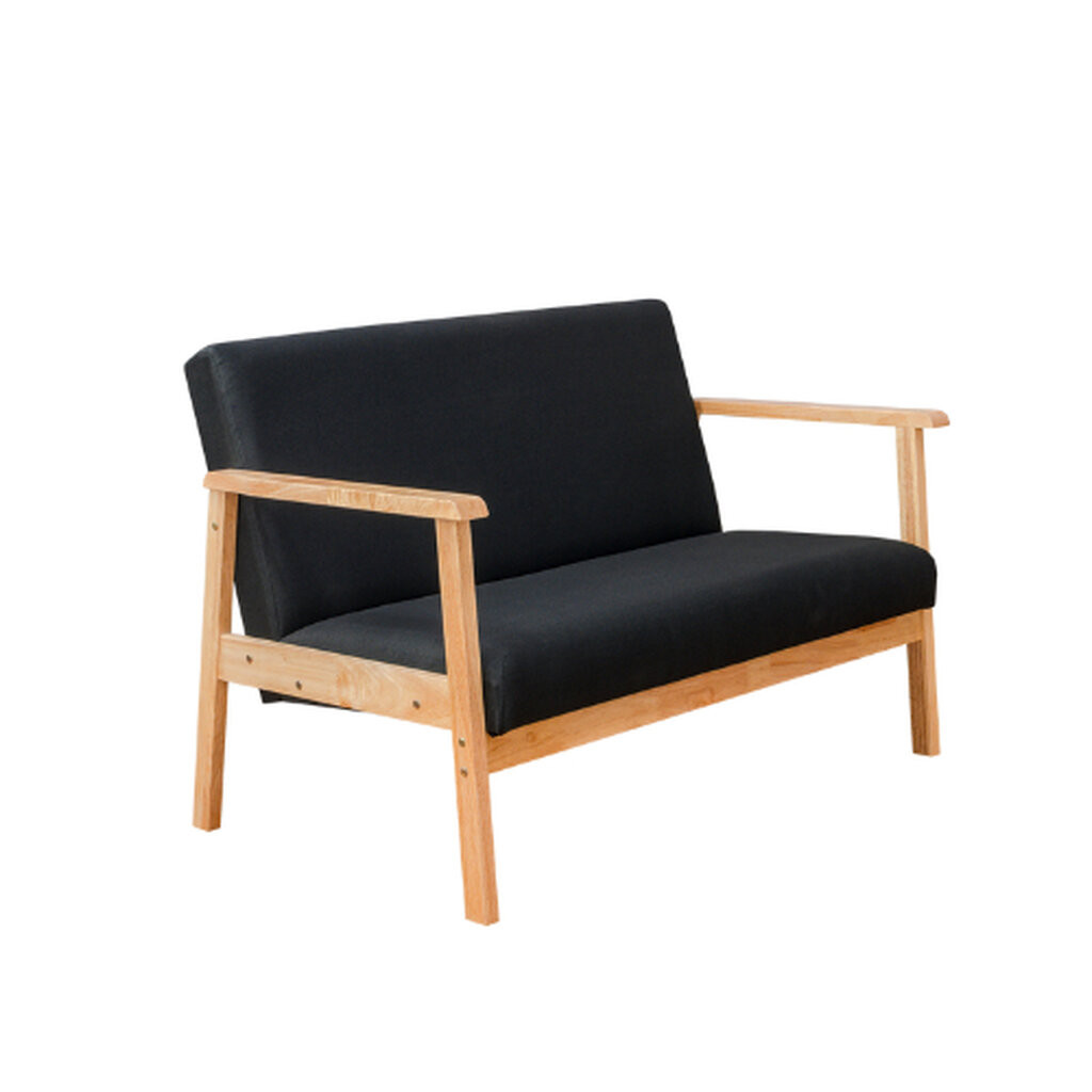 Evergreen Furniture โซฟาไม้ โซฟาไม้ยางพารา นอร์ดิก มินิมอล พร้อมเบาะ 1/2/3 ที่นั่ง NC