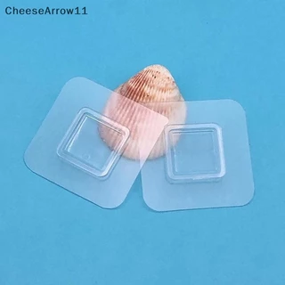 CHE 1 ชิ้น Wall Self กาวตะขอลวดโปร่งใสชั้นวาง Wall Mount สติกเกอร์ด้านข้าง Fixing Patch สําหรับห้องครัวห้องน้ํา Gadget TH