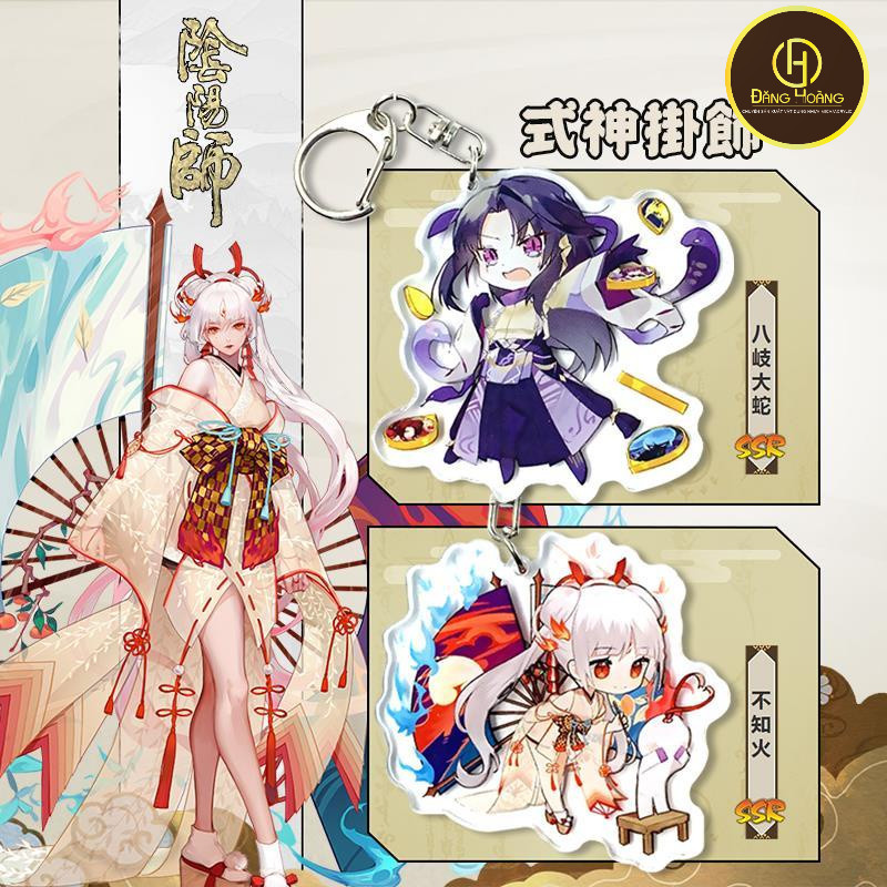 Onmyoji Yamata No Orochi Ibaraki-douji พวงกุญแจอะคริลิคสองด้านพิมพ์ลายตัวอักษรน่ารัก_DH