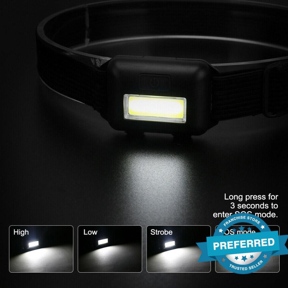 Usb กันน้ํา Led ไฟหน้าแหล่งวิ่ง Head-mounted Light Miners Night โคมไฟ Q8s2