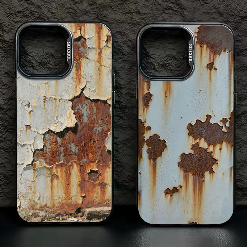 แฟชั่นคลาสสิกสนิมสไตล์เคสโทรศัพท์สําหรับGalaxy A16 A15 A35 A54 A03 A24 A04 A25 A14 A34 A05 A12 A30 A23 A53 A52 Retro Rustyออกแบบพิมพ์IMDกันกระแทกปกแข็ง