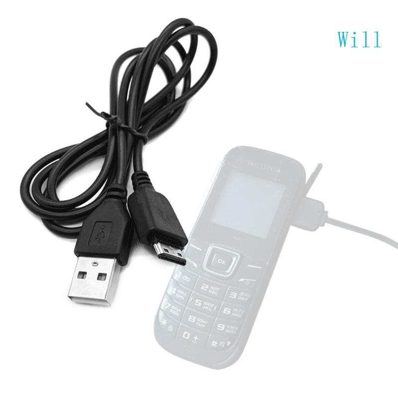 Will สายชาร์จ USB Universal สําหรับ B2700 B5702 B5722 D880 Fast-Charging Cord สีดํา