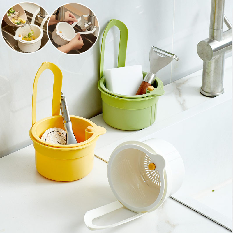 เรเดียนท์ซิน ครัวขยะกรอง,ท่อระบายน้ําอย่างรวดเร็วที่ถอดออกได้อ่างล้างจานแขวนตะกร้ากรอง,สร้างสรรค์ทําความสะอาดง่ายมัลติฟั