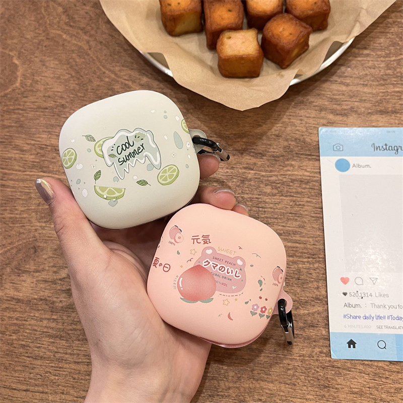 สําหรับ Soundcore liberty 5 เคสหูฟังบลูทูธน่ารักการ์ตูนมะนาวกรณี Soundcore liberty 5 เคสซิลิโคนนุ่มป