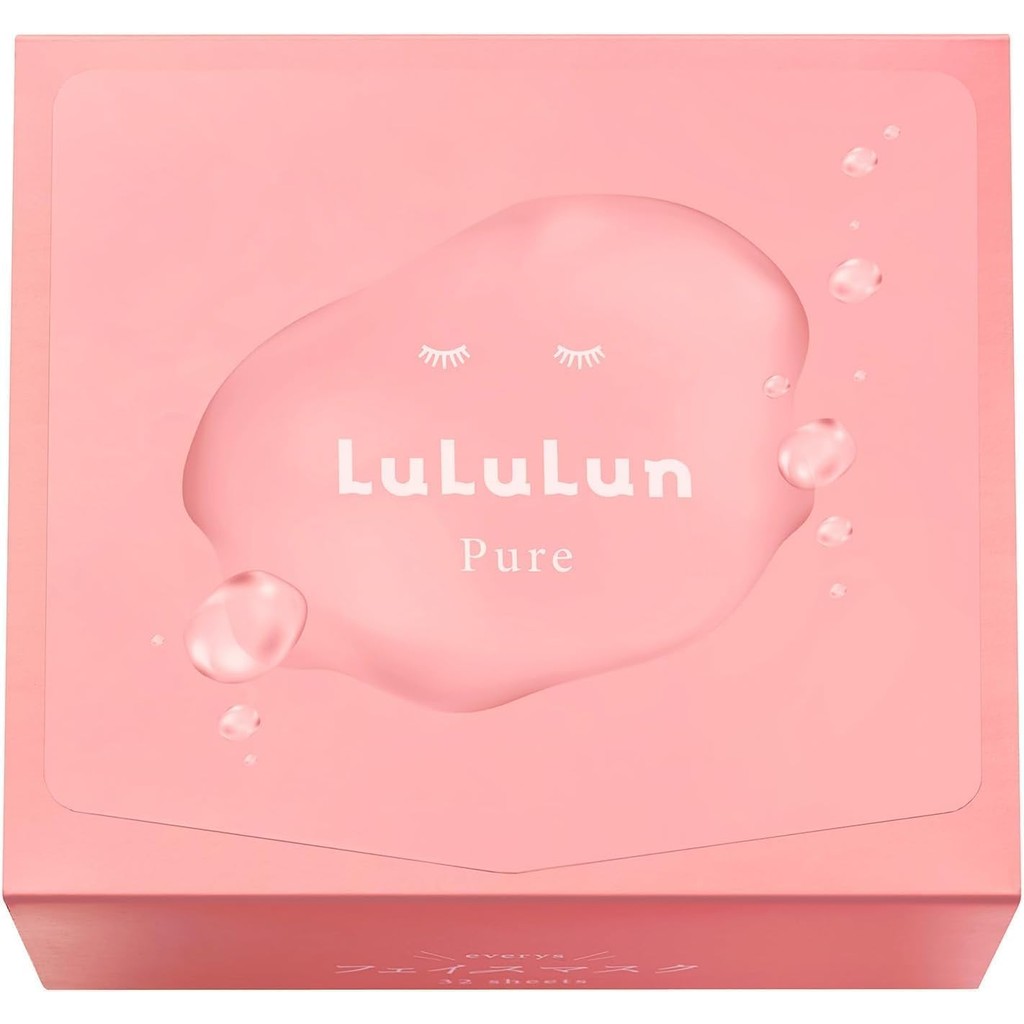 LuLuLun Pure Every 32-Pack Face Mask, Sheet Mask, Large Capacity, Daily Skincare