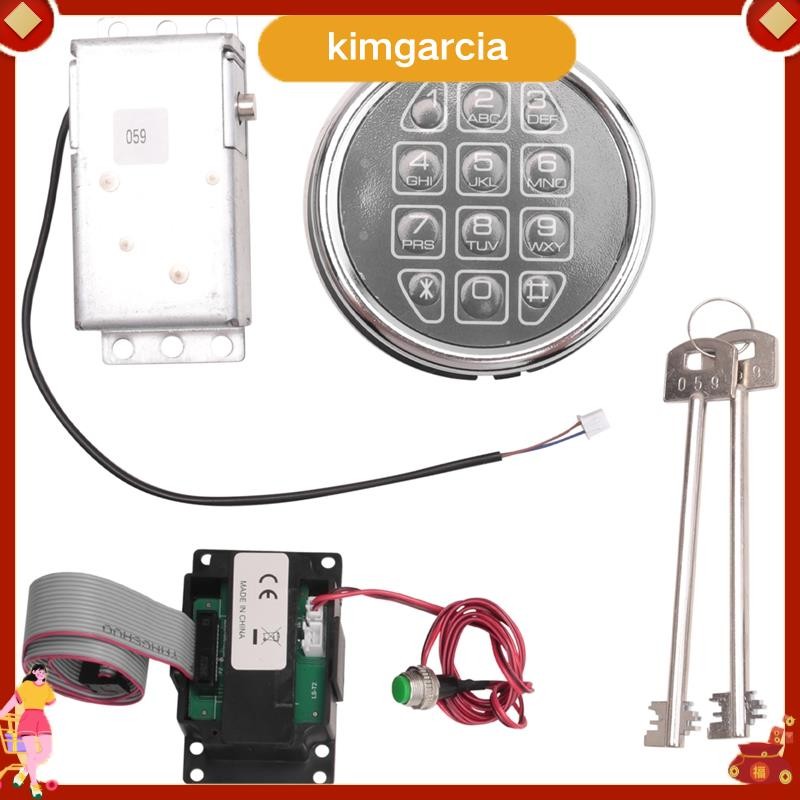 kimgarcia Safe Lock Electronic Digital Safe Lock Replacement Solenoid W/ 2 Key