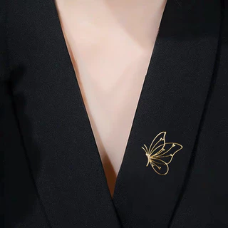 เข็มกลัดผีเสื้อดอกไม้ ออกแบบประณีต สำหรับ Blazers และผ้าโพกหัว