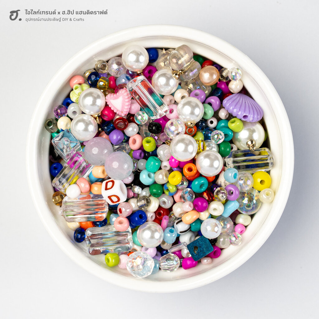 ลูกปัดคละแบบ ขนาด 50 กรัม