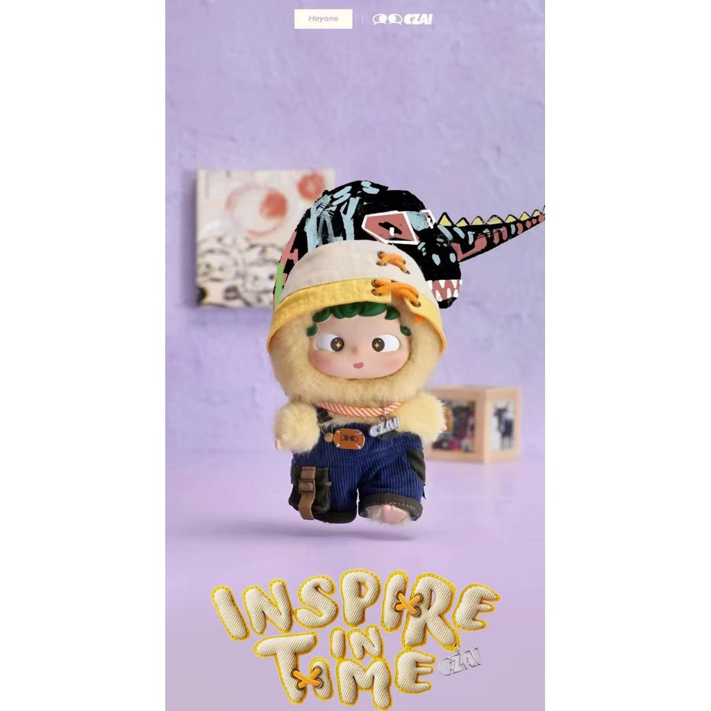 HEYONE สีดําเล่น OZAI OZAI INSPIRE IN TIME Inspiration เครื่องมือ Current Series ตุ๊กตา Mystery กล่อ