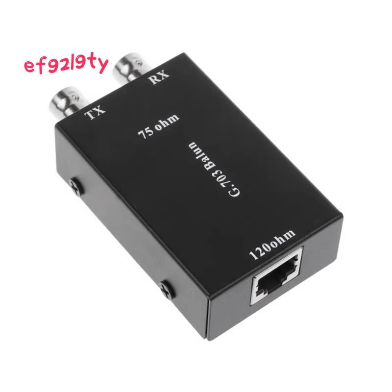 2.048Mbps G703 Coaxial BNC to RJ45 Transmitter E1 Converter Balance to Unbalance 75 Ohm to 120 Ohm I