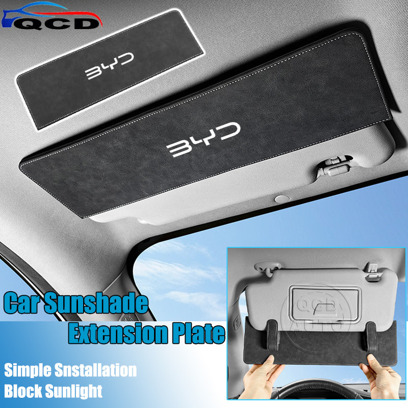 BYD รถ หนังนิ่มบังแดดขยายแผ่นป้องกันแสงสะท้อนขับรถอุปกรณ์ตกแต่งภายใน สําหรับ Dolphin Atto 3 Sealion 6 Sealion 7 M6 Seal U Han EV Seagull Atto3 หยวน plus