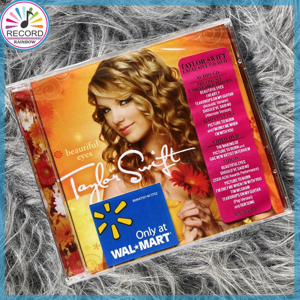Original Taylor Swift Beautiful Eyes CD+DVD Album [Sealed] Brand New