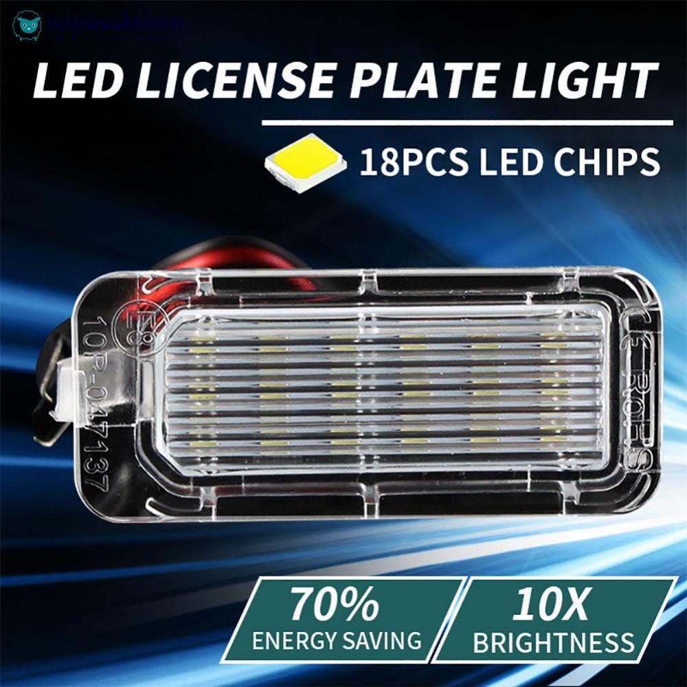 NANASALONNN 1 PC 12V รถป้ายทะเบียน T10 โคมไฟ LED อุปกรณ์เสริมสําหรับรถยนต์สําหรับ Ford Focus Fiesta 