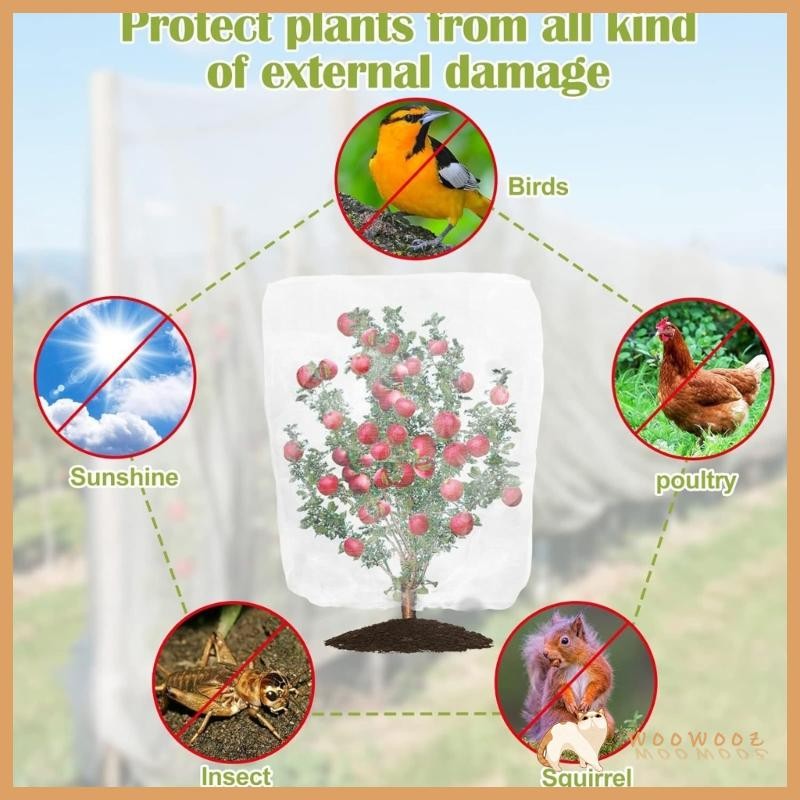 WOW 10 lots Breathable Crop Shelter ตาข่ายสวน Sun Proof ติดตั้งง่าย Setups