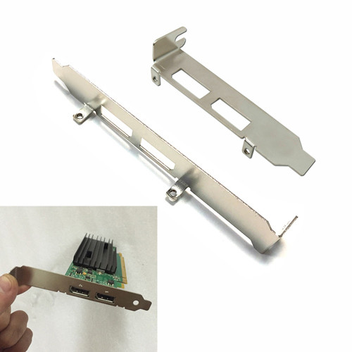 Low Profile Full High Bracket 8 ซม.12 ซม.Dual DP Port I/O IO Shield แผ่นด้านหลังสําหรับ NVidia Quadr